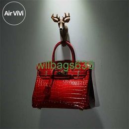 Bk Crocodile Bags Trusted Luxury Handbag Airvivi Ru New Crocodile Pattern Cowhide Platinum Bag Genuine Leather Womens Bag Wedding Red Bag Bri have logo HB4W