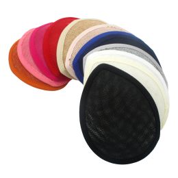 Hats Teardrop Millinery Form Round Buckram Base Circle Base For Making Fascinator Hat 13.5*10.5 cm 20pcs/lot