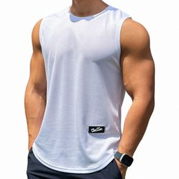 mens Gym Tank top Men Fitn Sleevel Shirt Male Mesh Breathable Fitn Sports Vest Undershirt Gyms Running Vest Men U37R#