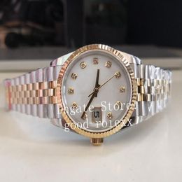 36mm Midsize Men's Watches Ladies Watch Women's Bp Wimbledon Mother Of Pearl Automatic 2813 Jubilee Bracelet Men Sapphir1983