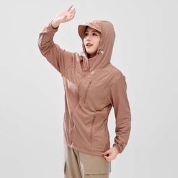 New Cool Summer Loose and Lightweight Breathable Hooded Casual Sunscreen Clothing Solid Color Couple Skin Coat -1909*