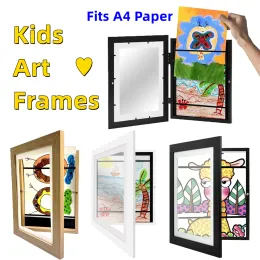 Frame Children Art Frames Magnetic Front Open Changeable Kids Frametory for Poster Photo Drawing Paintings Pictures Display Home Decor