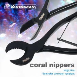 Tools VASTOCEAN Coral Scissors Stainless Steel Scissors SPS Broken Branch Coral Pliers Coral Landscape Tool for Seawater Fish Tank