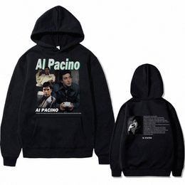 Film Scarface Al Pacino Grafica Felpa con cappuccio Uomo Donna Casual Vintage Hip Hop Punk Felpe con cappuccio Fi Rock Felpa oversize 85Jx #