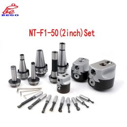 Gereedschapshouder 1set NT30 NT40 Tool Holder F1 Boring Head 50 75 100 Boring Bar 12mm 18mm 25mm Adjustable Boring Head CNC Milling Machine Tool