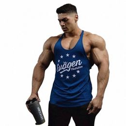 jogger gym cott exercise men's vest running fitn sportswear shoulder straps fi men's racerback u3ps#