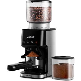 Tools SHARDOR Burr Coffee Grinder Electric for Espresso with Precision Electronic Timer, Touchscreen Adjustable Coffee Bean Grinder