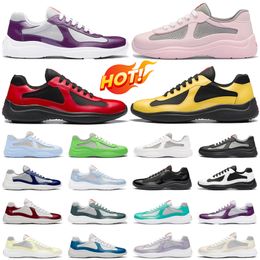 men Casual sneakers designer patent leather shoes men shoes mesh runner trainers Navy blue blue green purple yellow outdoor casual white shoes