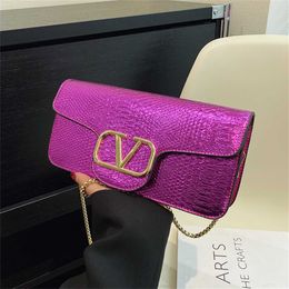 26% OFF Designer bag 2024 Handbags Elegant handbag snake scale texture one shoulder womens three-dimensional stylish simple and mature fashion