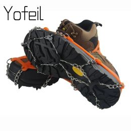 Accessories Outdoor 8 Teeth Claw AntiSlip Ice Cleats Boots Tread Gripper Chain Spike Sharp Snow Walking Climbing Shoes Cover Crampon