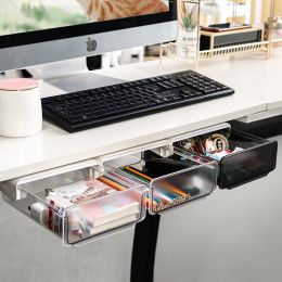 Drawers Under Desk Storage Drawers, Dorm Desk Small Invisible Drawer Box,Home Office Stationery Organiser