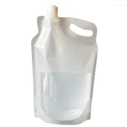 Storage Bags High Capacity Outdoor Water Bag Transparent Folding Travel Bottle Containers Drinking For Biking Cycling