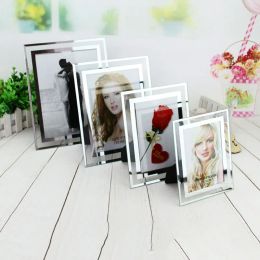 Frame Hot Selling Crystal Glass Frame Table Certificate A4 Creative Photo Frame Album High Quality Home Decoration Glass Picture Frame