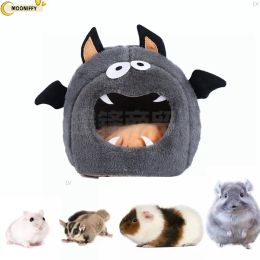 Cages Hamster Bed Hideout Cosy Small Animal Beds Monster Cave House Hamster Nest Cage Chinchilla Rabbits Guinea Pig Accessories