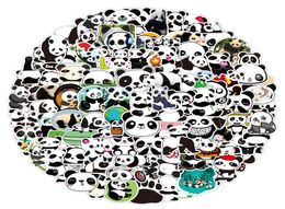 100Pcs Lovely Cute Panda Stickers For Skateboard Laptop Luggage Bicycle Guitar Helmet Water Bottle Decals Kids Gifts1901715