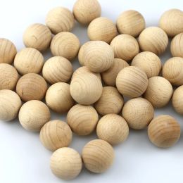 Calligraphy 50pcs 25mm Round Wooden Ball Unfinished Wood Round Balls, Hardwood Birch, Small Craft Size Balls, for Crafts and Building Decor