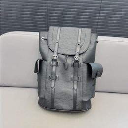 23SS Men's Luxury Designer Backpack Tote Bag Water Ripple Backpack Men's Computer Bag Book Bag High-end Outdoor Backpack Larg Pcow