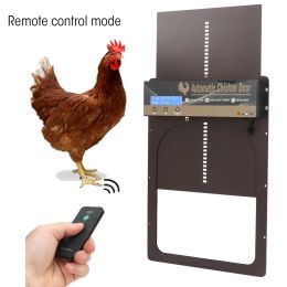Accessories Automatic Chicken Coop Door Aluminium Chicken Door Opener With Timer Programmable Light Sensor Remote Control