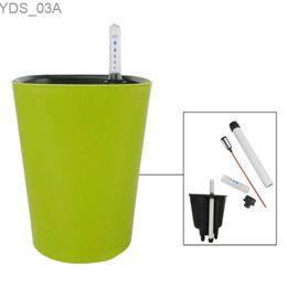 Planters Pots 448B PP Self Watering Planters Flower Pots Indoor with Water Level Indicators Garden Modern Decorative Planter Pot for All House 240325