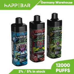 HAPP Bar Wholesale Refillable Vape 12000 Puffs E Cigarette Rechargeable Mesh Coil Vapes