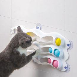 Toys Relieve boredom Interactive Cat Toy Track Ball Catch Cat Educational Toy Funny Play Tunnel Teaser Kitten Scratch Pet Accessories