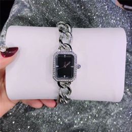 Famous Designer Square Dial Face Woman watch clock Luxury Special Band stainless steel Lady wristwatch Nice Fashion Dress watch wh221i