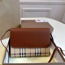designer women wallet black Brown handbag 22cm classic fashion Woman purse flap crossbody satchel 70% Off Online sales
