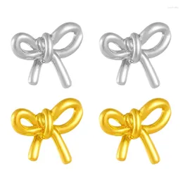 Stud Earrings Stylish Bowknot Ear Studs Ornament Rings Fashionable Accessories