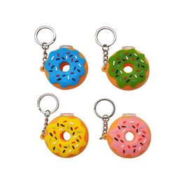 Halloween Donut Silicone Portable Smoking Pipes Multi Colours Hand Tobacco Oil Burner Pipe Dab Oil Rig Accessories Tool Colourful Burners Rigs