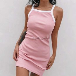 Wholesale Cheap Summer Dress Women Strapless Dress 2021 New Sexy Spaghetti Strap Bodycon Beach Mini Dress Womens Clothing Casual Dresses