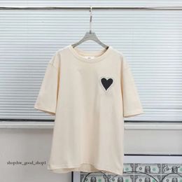 Amis T Shirt Men's T-shirts Summer 100% Cotton Korea Fashion T Shirt Men/woman Causal O-neck Basic T-shirt Male Tops 332