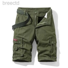 Men's Shorts Mens Shorts New Product Shorts Mens Spring/Summer Breeze Cotton Bermuda Solid Denim Casual Multi Pocket Pants Mens Product Shorts 24325