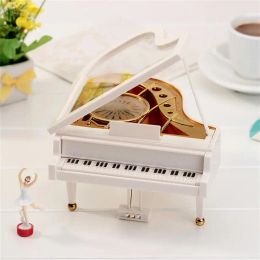 Boxes Piano Model Engraved Musical Box Holiday Supplies Vintage Music Box Retro Lightweight Party Props for Girlfriend Valentine Gifts