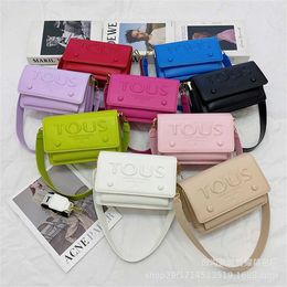 12% OFF Designer bag 2024 Handbags Embossed Candy Color Shoulder Minimalist Crossbody Bags Fashion Texture Small Square