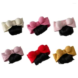 Hair Accessories Stylish Bowknot Headband Infant Bangs Hairpiece 0-1Y Borns Headwear Solid Colour Hairband Decor For Baby Girls Y55B