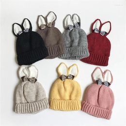 Hats Baby Hat With Ears Knitted Warm Born Accessories Girl Boy Autumn Winter For Kids Infant Cap Girls