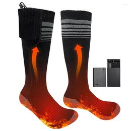 Sports Socks Unisex Electric Heating Breathable Thermal Insulated Cozy Washable For Camping Fishing Cycling