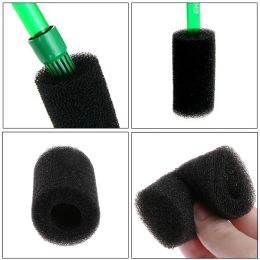 Accessories Aquarium Sponge Filter Protector Cover, Fish Tank, Inlet, Pond, Black Foam, 5 Pcs