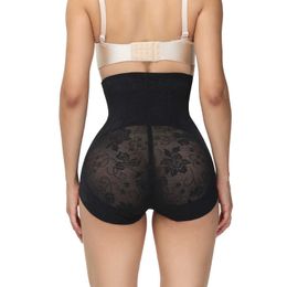 lady Waist Tummy Shaper Large breasted lace high waisted waist tightening pants breathable shaping buttocks lifting pants for women