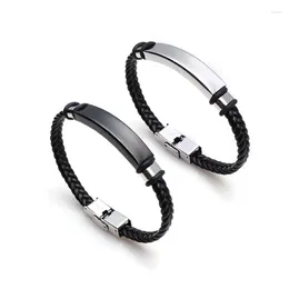 Charm Bracelets 10 Pieces 8MM Trendy Weave For Women Men Mirror Polished Titanium Steel Bracelet Fashion Jewelry Accessories