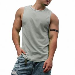 men Tank Top Casual Sleevel Tops Bodybuilding Quick Dry Shirt Underwear Vest Top For Gym High Quality Slim Fit Tank Tops m7ug#