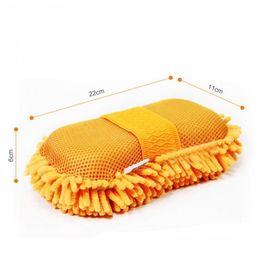 Car Sponge New Care Microfiber Chenille Wash Mitt Cleaning Washing Glove Microfibre Cloth Washer6828907 Drop Delivery Automobiles Moto Dhmp5