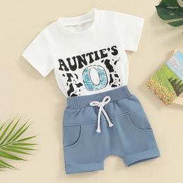 Clothing Sets Auntie Baby Boy Girl Clothes Aunties Short Sleeve T Shirt Cute Shorts Summer Outfit Set