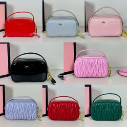 7A genuine leather handbag camera Bag crossbody bags women miui bag designer bag fashion mini bags double zipper design makeup Bag with box