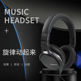 Headphones Earphones Fengxing 690 head mounted wired earphones with remote control and label universal for mobile phones H240326