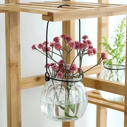 Vases Glass Vase Home Decor Pastoral Style Hanging Ornament Transparent Hydroponic Accessories Flower Arrangement