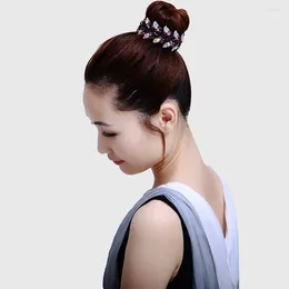 Hair Clips Hairpin Elegant Rhinestone Ponytails Claw Women Floral Bird Nest Twist Clip Leaves Bun Maker Headwear