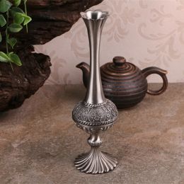 Tools Height 20cm Vintage Home Decor Tabletop Metal Vase Art Decoration Retro Flower Vases for Hotel Restaurant Coffee Bar Home use