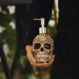 Dispensers Skull Soap Dispenser Bottle 300ml Vintage Empty Hand Sanitizer Pump Bottles Gift Soap Dispensers Household