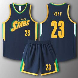 Plus Size Basketball Jersey Sets for Men Women Kids Personalised Custom Quickdry Team College Uniform clothing sleev 240312
